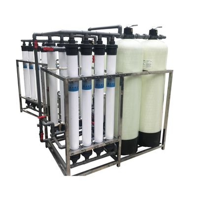 Buon prezzo Ultrafiltrazione industriale sistema idrico auto-pulizia in SS304 / materiale PVC in linea