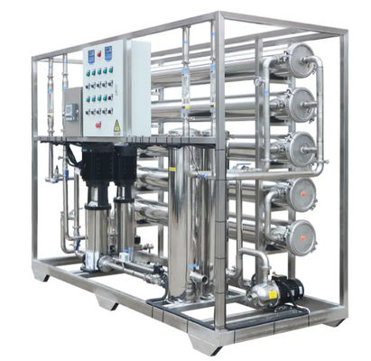 Buon prezzo 40-100°F Sistema RO commerciale ad acqua con tasso di rigetto del sale del 99% e alimentazione a 380V/50Hz in linea