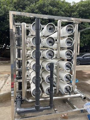 Buon prezzo Sistema di trattamento dell'acqua RO industriale in acciaio inossidabile 60m3/h in linea