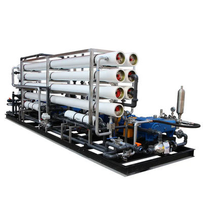 Buon prezzo Sistema di desalinizzazione dell'acqua di mare con filtro multi-media Siemens S7 PLC controllato in linea