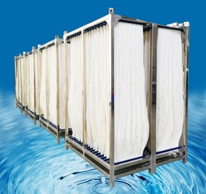Buon prezzo Membrana MBR in fibra cava con materiale PVDF Pressione di lavoro 0,02-0,04 MPa in linea