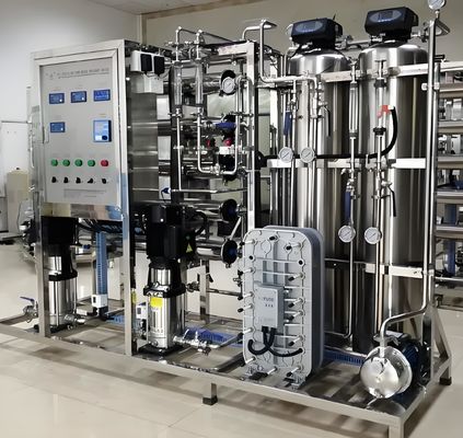 Buon prezzo Sistema RO EDI a 2 fasi con controllo PLC Siemens S7 e montatura UPVC / SS304 in linea
