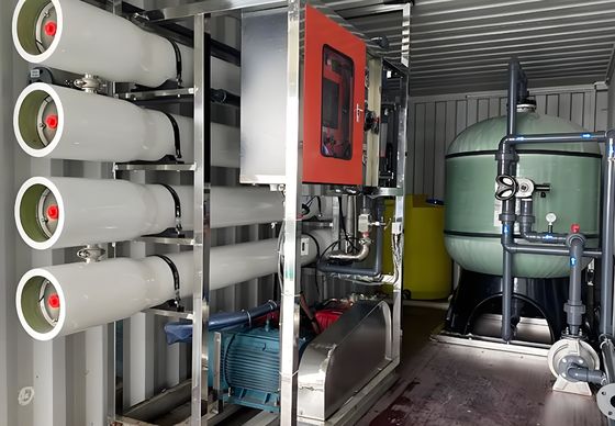 Buon prezzo Sistema di osmosi inversa in contenitore con membrana Filmtec / Toray / Vontron in linea