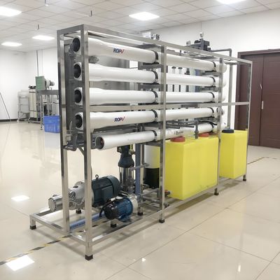 Buon prezzo Sistema di desalinizzazione dell'acqua di mare in acciaio industriale duplex 2205 con PLC Siemens S7 in linea