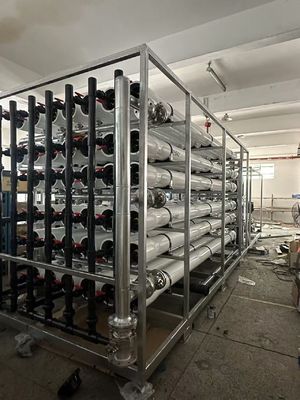 Buon prezzo 500-10000 ppm impianto di osmosi inversa in acqua salata con PLC Siemens in linea