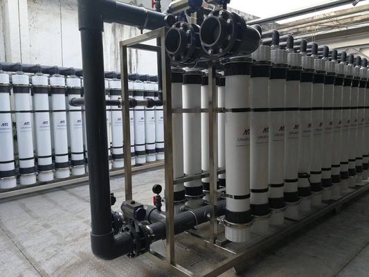 Buon prezzo Sistema di ultrafiltrazione con capacità di 100 m3/ora e pretrattamento UF Processo di trattamento in linea
